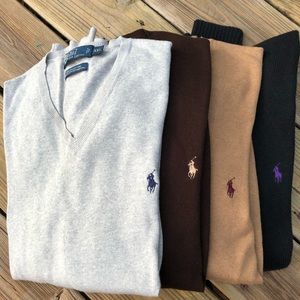 Ralph Lauren men’s sweaters. $35 ea, $120 all
